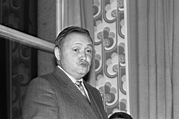 1980_10_03 08.jpg: Départ en retraite de Monsieur MERLIN, Directeur Général de Lormines - Allocution de Monsieur Meuric, Sous-directeur