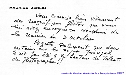 1980_10_03 16.jpg : Courrier de Monsieur Maurice Merlin à François-Xavier Bibert