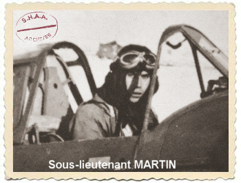 Sous-lieutenant MARTIN - 5me escadrille GC III/6