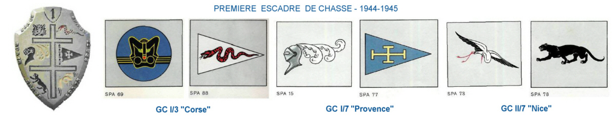 Premire Escadre de Chasse - SPA 69 - SPA 88 - SPA 15 - SPA 77 - SPA 73 - SPA 78