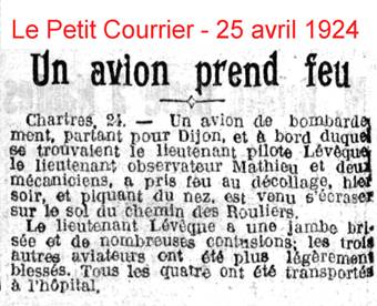 Coupure de journal BA 122