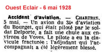 Coupure de journal BA 122