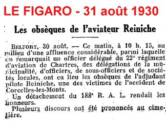 Coupure de journal BA 122