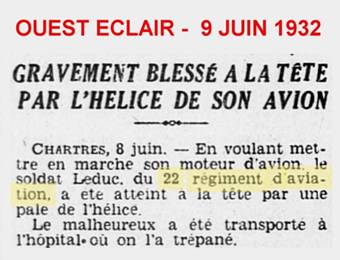 Coupure de journal BA 122