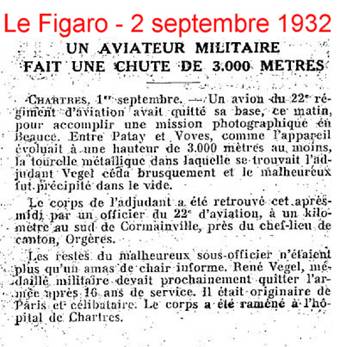 Coupure de journal BA 122