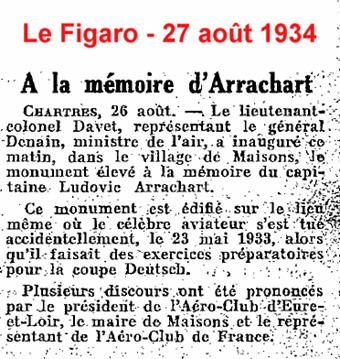 Coupure de journal BA 122