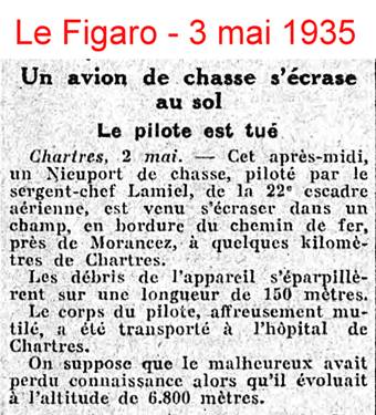 Coupure de journal BA 122