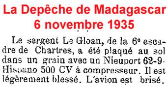 Coupure de journal BA 122