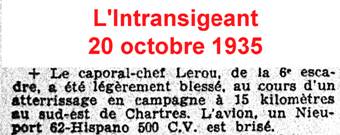 Coupure de journal BA 122