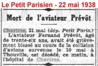 Coupure de journal BA 122