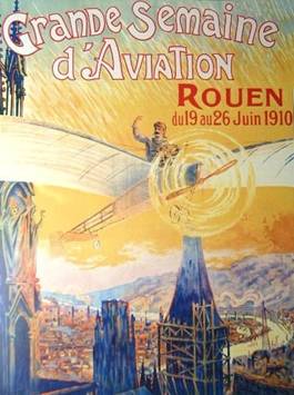 Grande semaine de l'aviation - Rouen 1910 - Affiche