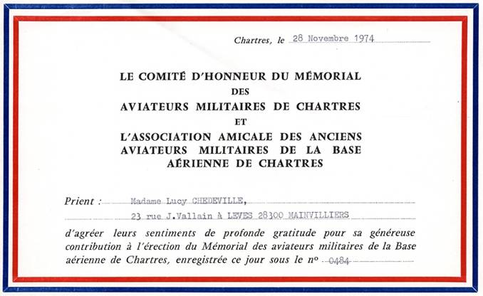 Amicale des Anciens Aviateurs Militaires de la BAse Arienne de Chartres