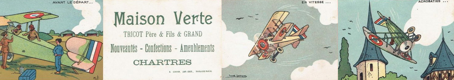 Chartres - Publicit pour la Maison Verte - Dessins de Marcel JeanJean