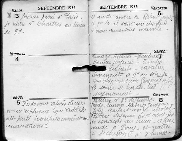 Carnet de Julienne CHEDEVILLE