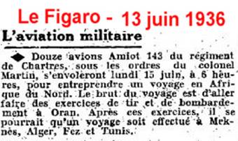 Coupure de journal BA 122