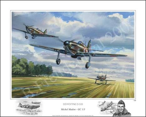 Affiche de Benjamin FREUDENTHAL - Dewoitine 520