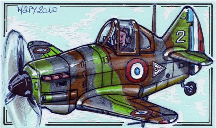 Dewoitine 520
 - Dessin