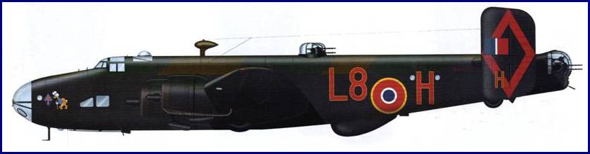 Handley PAge Halifax - 1/25 Tunisie - Squadron 347