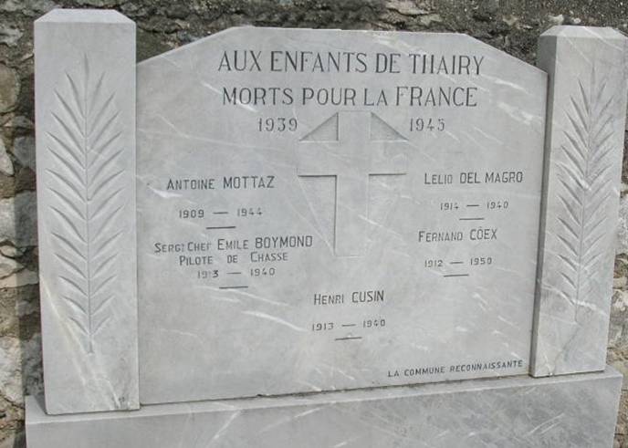 Monument au mort de THAIRY