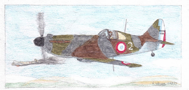 Dewoitne D.520 n301 cod "2" de Le Gloan le 15 juin 1940