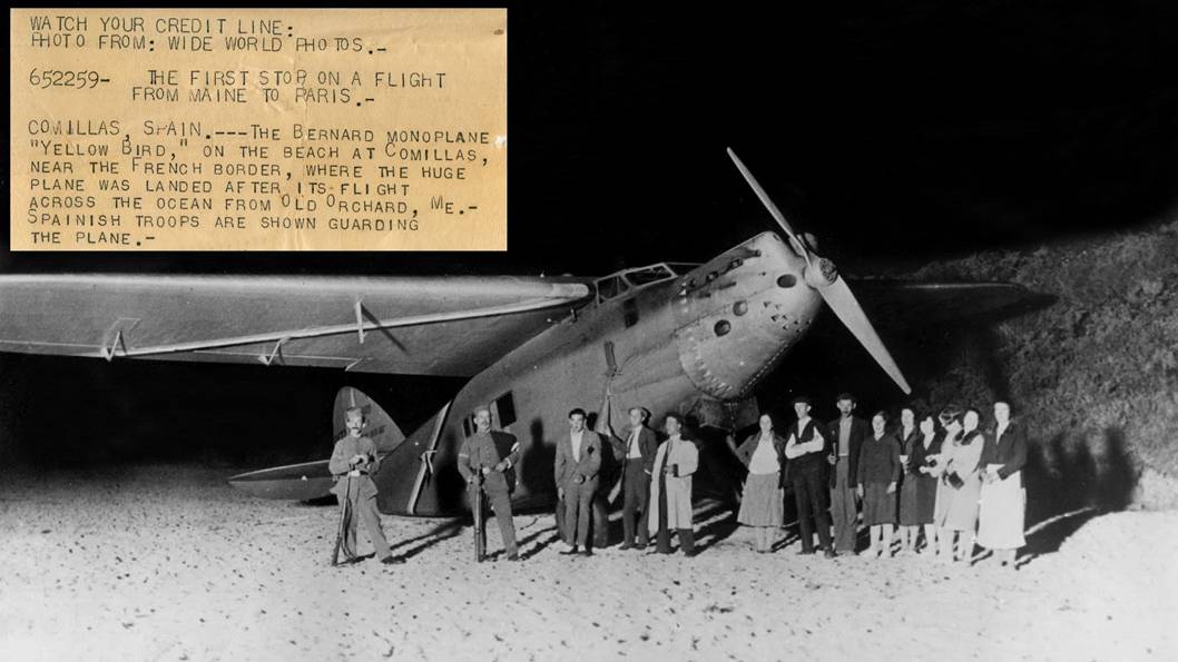 Comillas - L'Oiseau Canari gard par l'Arme Espagnole dans la nuit du 14 au 15 juin 1929