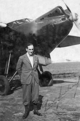 Jean ASSOLLANT et l'OIseau Canari au Bourget 