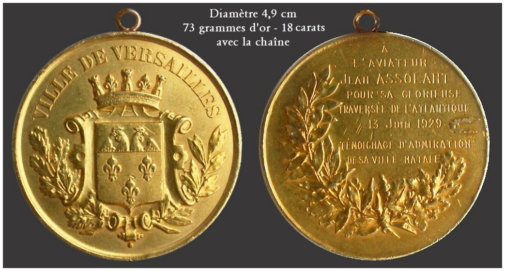 Mdaille d'honneur de la Ville de Versailles