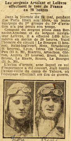 Sergent ASSOLLANT - Vers 1925 - Nieuport 29 de la SPA 15