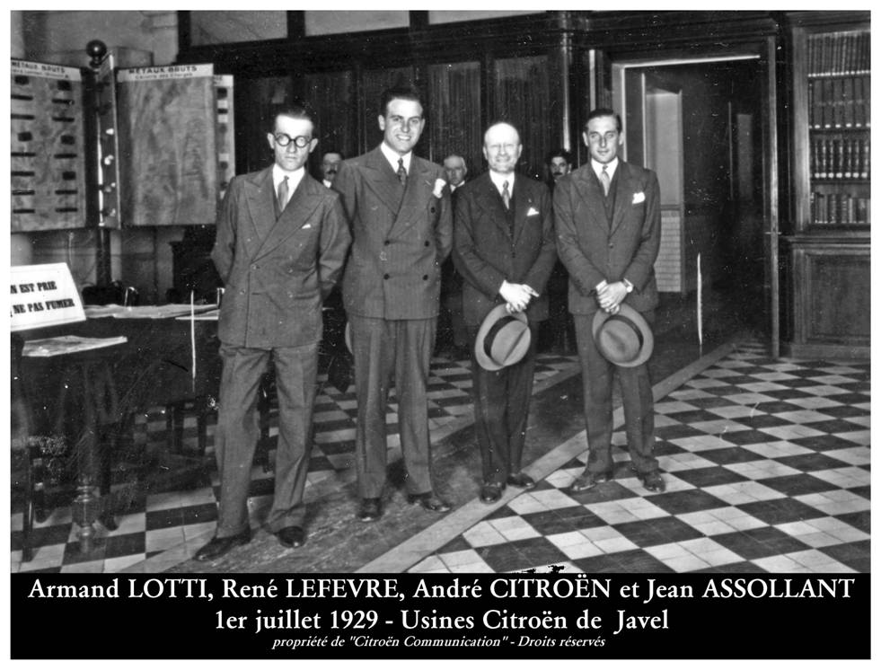 ASSOLLANT, LEFEVRE et LOTTI avec Andr CITRON