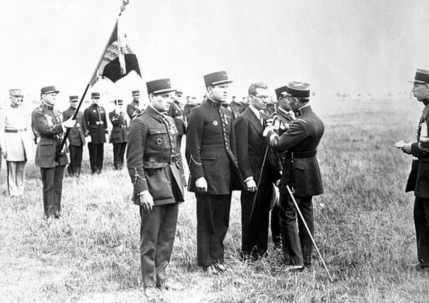 Assollant, Lefvre et Lotti - Lgion d'Honneur au Bourget