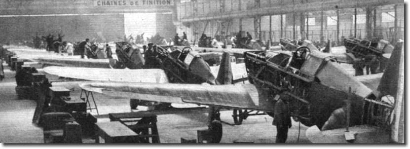 Morane Saulnier MS 406 - Chane de fabrication  Bouguenais