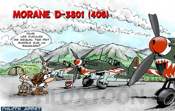 Morane Saulnier MS 406 - Forces Suisses - Bande dessine 