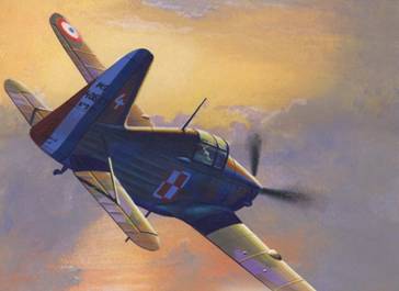 Morane Saulnier 406 - Dessin - Forces polonaises