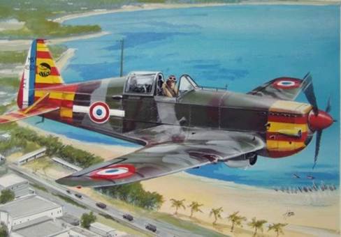 Morane Saulnier 406 - Dessin - Madagascar