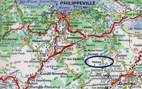 Roknia - Carte de situation