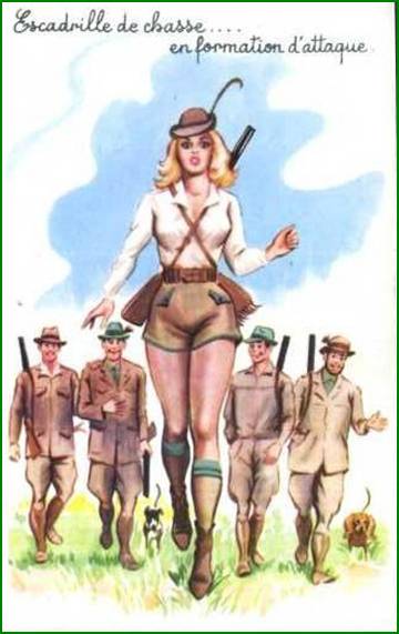 Humour : Escadrille de Chasse en formation d'attaque...
