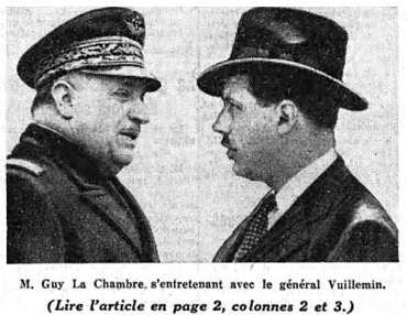 Gnral Vuillemin et Guy Lachambre