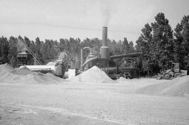 Poste d'enrobs  chaud - Lescar - 1967