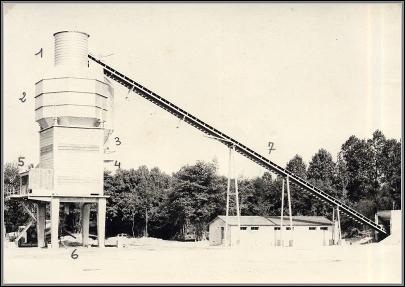 Centrale  bton - Bton contrl du Barn - Pau - 1967