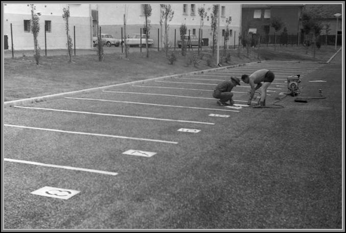 Travaux routiers - Marquage au sol