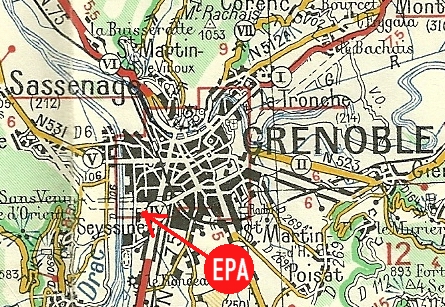 Grenoble - Carte Michelin au 200.000ème