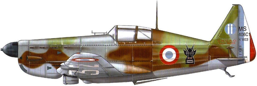 Morane Saulnier 406 n) 803 "Le Dahut" d'Arnould Thiroux de Gervillier
