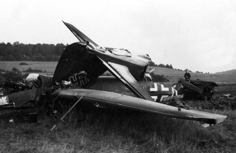 Junkers 88 abattu par la SPA 3 - GC I/2