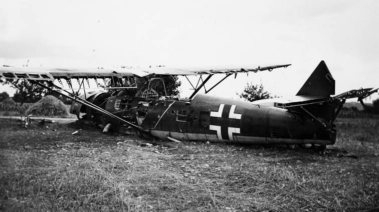 Henschel 126 abattu par la SPA 103 - GC I/2