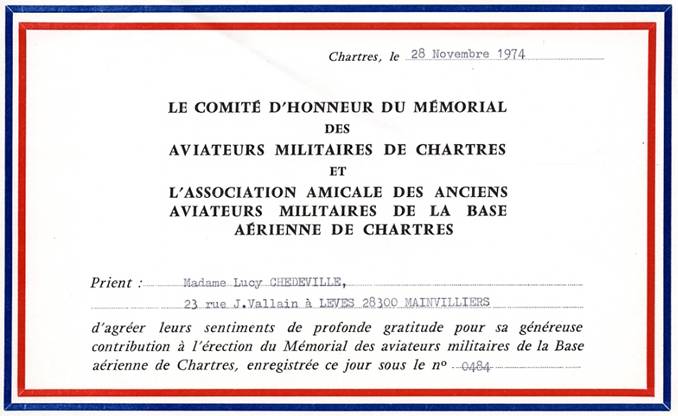 Amicale des Anciens Aviateurs Militaires de la BAse Aérienne de Chartres