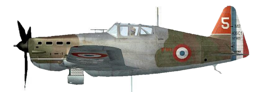 Morane 406 n�603 du CIC de Chartres