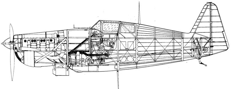 Ecorché du Morane Saulnier MS 406