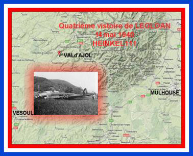 Val d'Ajol - Heinkel 111 - 4me victoire de Le Gloan - 14 mai 1940