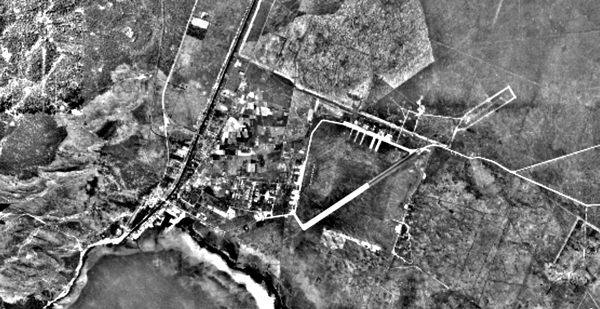 Camp de Cazaux - Photo aérienne (vers 1950)