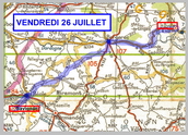 Exode Julienne BIBERT 1940 - Vendredi 26 juillet de SAVIGNAC � LE BUQUE

